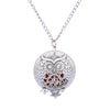Summer Aroma Diffuser Necklace Open Vintage Silver Lockets Pendant Perfume Essential Oil Aromatherapy Locket Necklace With Pads