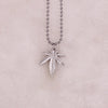 Summer Autumn Beads Chain Maple Leaf Necklace Natural Silver Color Metal Hemp Leaf Pendant Charm Necklace for Women