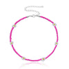 Summer Boho Korea Lovely Daisy Flowers Colorful Beaded Charm Statement Short Collar Choker Necklace for Women Vacation Jewelry