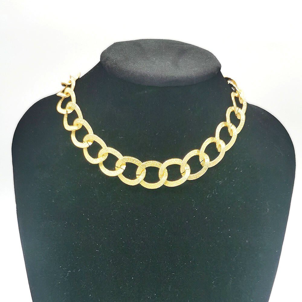 Summer Necklace For Women Vintage Aluminun Chain Choker on Neck Bijoux цепи Jewelry Gift to Girl Friend