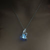 Summer Jewelry with Glow in the Dark Necklace Silver Color Mermaid Pendant Locket Pendant Luminous Stone Neklace for Unisex