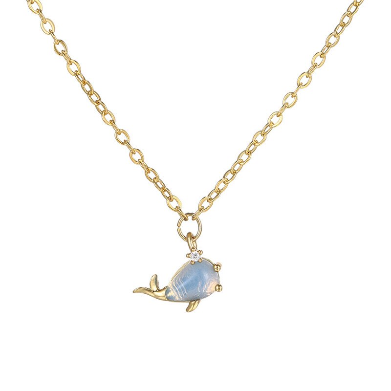 Summer Jewerly Chain Necklace For Lovers' Couples Valentine's Day Gift Colorful Crystal Crab Starfish Lobster Pendant Necklaces