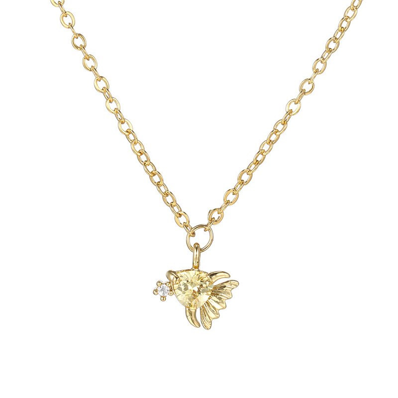 Summer Jewerly Chain Necklace For Lovers' Couples Valentine's Day Gift Colorful Crystal Crab Starfish Lobster Pendant Necklaces