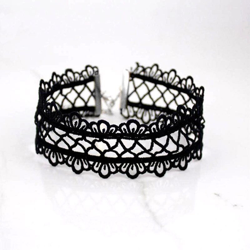 Summer Jewelry Accessories Sexy Hollow Out Lace Black Choker Necklace For Couple Lovers' N174
