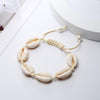 Summer White Shell Choker Necklace for Women Seashell Bracelets Rope Chain Shell Necklace Beach Women Girls Bohemian Jewelry