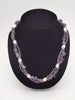 Summer Women Jewelry Pearl Stainless Steel Bead Crystal Necklace  attend banquet with beaded stone necklace