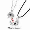 Sun&moon 100 Languages I Love You Projection Couple Pendant Necklace Romantic Lovers' Jewelry For Women Men Forever Love 2021