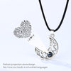 Sun&moon 100 Languages I Love You Projection Couple Pendant Necklace Romantic Lovers' Jewelry For Women Men Forever Love 2021