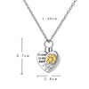 Sunflower Forever in My Heart Necklaces For Women Silver Color Long Chain Sun Flower Female Pendant Necklace Memory Jewelry