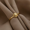 Sunflower Smiley Face Rings For Women Stainless Steel Gold Sun Face Finger Ring Vintage Aesthetic Jewelry Gift Anillos Mujer