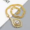 Sunspicems 2021 Chic Morocco Women Crystal Pendant Necklace Gold Color Rhinestone Arabic Ethnic Banquet Wedding Jewelry Gift