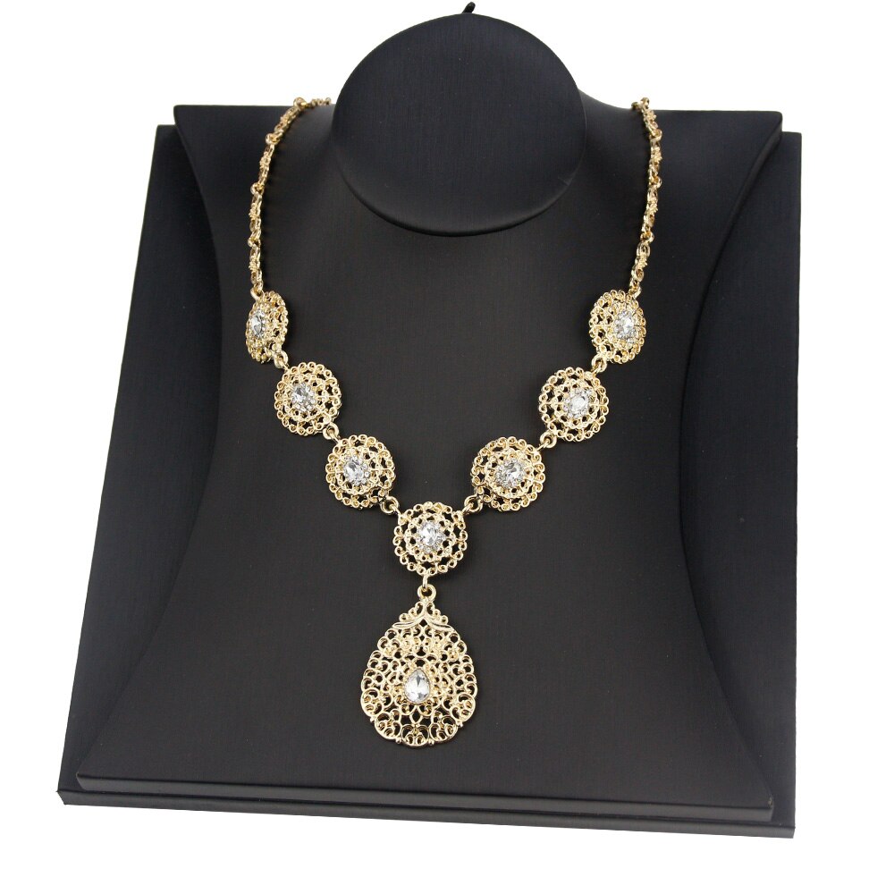 Sunspicems Gold Color Women Pendant Necklace Morocco Algeria Wedding Jewelry Indian Arab Party Bridal Bijoux Caftan Chain 2021