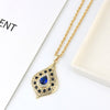 Sunspicems Unique Gold Color Morocco Long Pendant Necklace Snake Chain for Women Arabic Ethnic Wedding Jewelry Turkish Gift