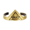 Superhero Wonder Woman Torque The Winner Acronym W Logo Charm Crown Shield Pentagram Cuff Armor Tiara Bracelets Bangles