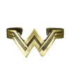 Superhero Wonder Woman Torque The Winner Acronym W Logo Charm Crown Shield Pentagram Cuff Armor Tiara Bracelets Bangles