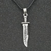 Supernatural Necklace Ancient Demon Killing Knife Of The Kurds Rubys Blade Dagger Vintage Retro Pendant Movie Jewelry
