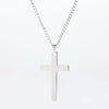 Supremer Personality Cross Necklaces Stainless Steel Nameplate Pendant Jesus Choker For Women Men Jewelry Birthday Gift
