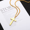 Supremer Personality Cross Necklaces Stainless Steel Nameplate Pendant Jesus Choker For Women Men Jewelry Birthday Gift