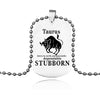 Suteyi Stainless Steel Zodiac Sign Tag Necklaces For Women Men Aries/Taurus 12 Constellation Pendants Necklace