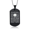 Suteyi Women Men Jewelry 12 Constellation Black Color Stainless Steel Pendant Capricorn Virgo Libra Necklace Birthday Gift