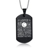 Suteyi Women Men Jewelry 12 Constellation Black Color Stainless Steel Pendant Capricorn Virgo Libra Necklace Birthday Gift