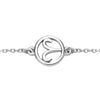 Swarovski Women Bracelets Crystal Twelve Constellation Fashion Blue Evil Devil's Eyes Silver Bracelets Halloween Gift for Lady
