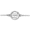 Swarovski Women Bracelets Crystal Twelve Constellation Fashion Blue Evil Devil's Eyes Silver Bracelets Halloween Gift for Lady