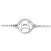 Swarovski Women Bracelets Crystal Twelve Constellation Fashion Blue Evil Devil's Eyes Silver Bracelets Halloween Gift for Lady