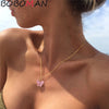 Sweet Acrylic Color Butterfly Necklace For Women Long Wild Clavicle Chain Pendant Refined Stylish Mujer Gift 2022 Trendy Gold