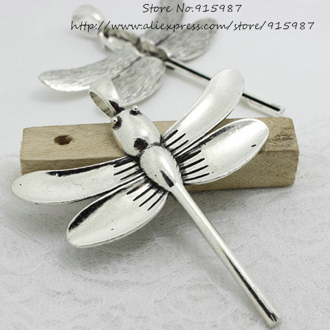 Free-shipping-3-pcs-lot-91-110mm-Antique-Silver-Metal-Alloy-prodigious-Dragonfly-Charms-Jewelry-Animal