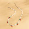 Sweet  Cherry Bead Choker Necklace Creative Women Trendy Bohemian Vintage Beaded Fruit Necklace Retro Clavicle Chain