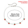 Sweet  Cherry Bead Choker Necklace Creative Women Trendy Bohemian Vintage Beaded Fruit Necklace Retro Clavicle Chain