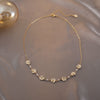Sweet Fresh Daisy Flower Necklace Bracelet Korean Simple Graceful Niche Design Short Clavicle Chain Accessories