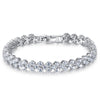 Sweet Glittering CZ 925 Sterling Silver Bracelet