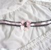 Sweet Heart Gothic Pink Blakc Lace Cross Bownot Choker Lolita Maid Cosplay Women Necklace D736