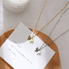 Sweet cold wind butterfly sequin necklace female personality temperament joker delicate girl clavicle chain