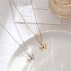 Sweet cold wind butterfly sequin necklace female personality temperament joker delicate girl clavicle chain
