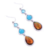Synthetic Stone Waterdrop Earrings Classic Online Shopping India Retro Hanging Earrings Fashion Jewelry Brincos