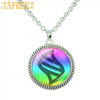 TAFREE 2017   cartoon case for  mega stone necklace glass gem heart charm pendant jewelry chain necklaces ES67