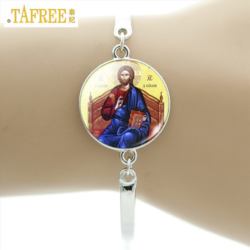 Brand Our Lady of Guadalupe Bracelet Virgin mother Mary Religious Catholic Glass dome bangle madonna Charm Jewelry D1010