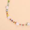 TAUAM Bohemian Simulated Pearl Beaded Choker Necklaces For Women Colorful Short Choker Charm 2021 Handmade Jewelry