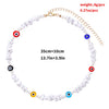 TAUAM Simulated Pearl Turkish Evil Eye Necklace Women Bohemian Vintage Devil Choker Seed Beads Party Collar Jewelry Gift