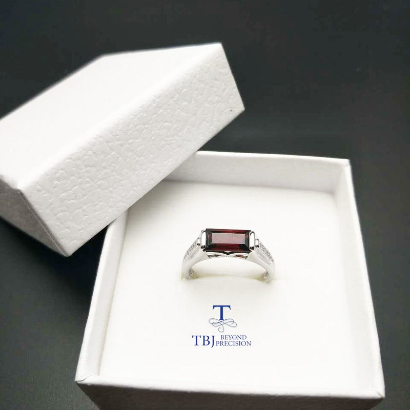 Unusual Oxblood Red Garnet 925 Sterling Silver Women's Fashion Jewelry High Quality US# Rings Size 6 7 8 9 S0950