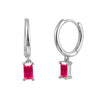 Colored Zircon Ear Stud Earrings for Women Gold Plated Piercing Hoop Drop Chain Dangle Earring Set 2023 Jewelry