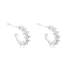 Colored Zircon Ear Stud Earrings for Women Gold Plated Piercing Hoop Drop Chain Dangle Earring Set 2023 Jewelry