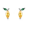 Colored Zircon Ear Stud Earrings for Women Gold Plated Piercing Hoop Drop Chain Dangle Earring Set 2023 Jewelry