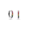 Colored Zircon Ear Stud Earrings for Women Gold Plated Piercing Hoop Drop Chain Dangle Earring Set 2023 Jewelry