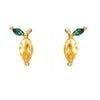 Colored Zircon Ear Stud Earrings for Women Gold Plated Piercing Hoop Drop Chain Dangle Earring Set 2023 Jewelry