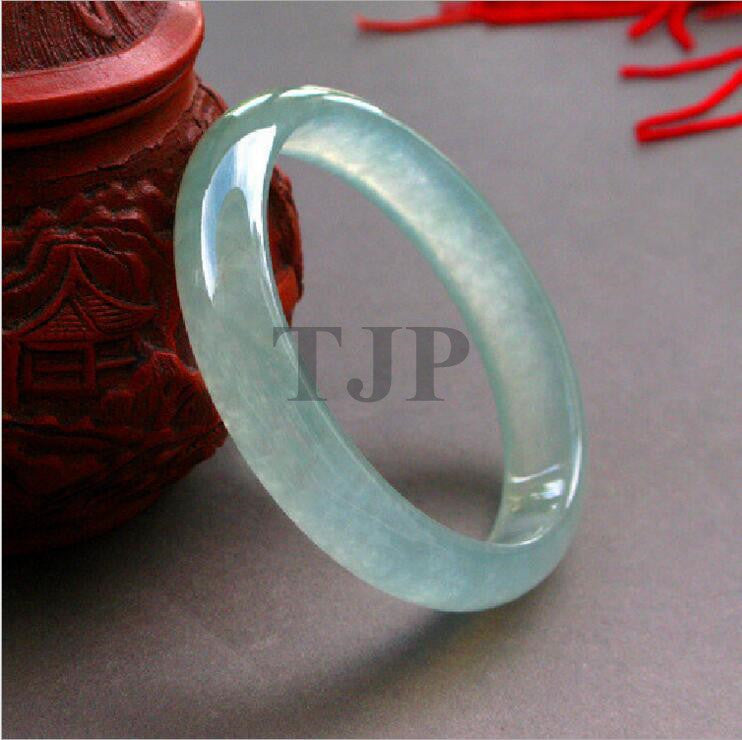 cuff NATURE BEAUTIFUL women sweet white charm Silk jade bangle bracelet luck 56-64MM