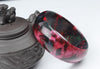 cuff natural pink red Peach blossom jade BEAUTIFUL women charm bangle bracelet luck 58-62MM